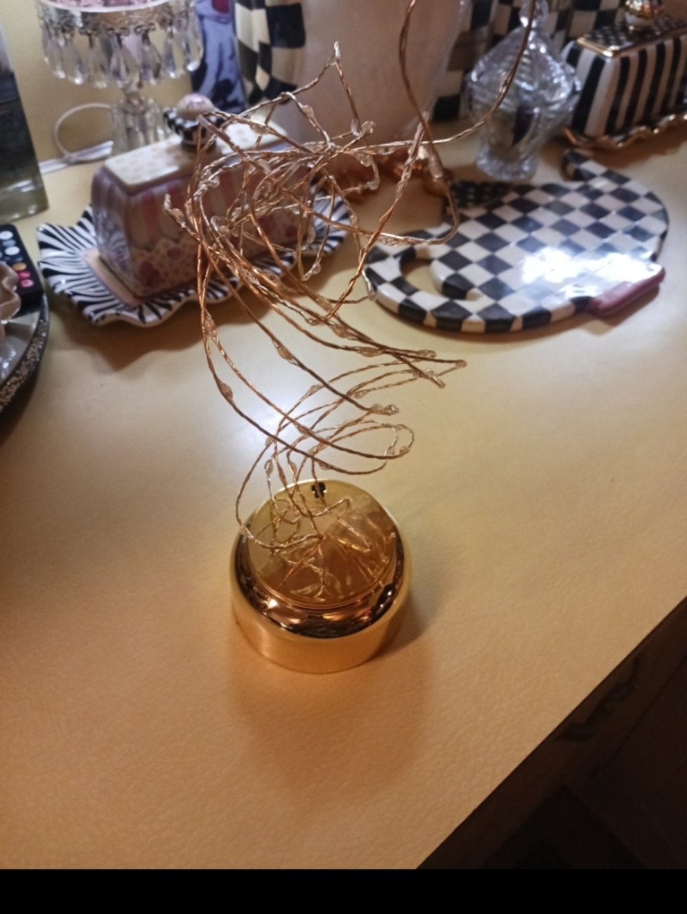 Gold Wire Sculpture Table Decor 2 Paided  Reg 39 Each